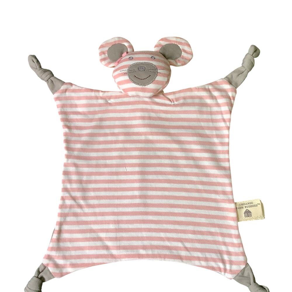 Ballerina Mouse Blankie Organic Farm Buddies by Apple Park - NWT